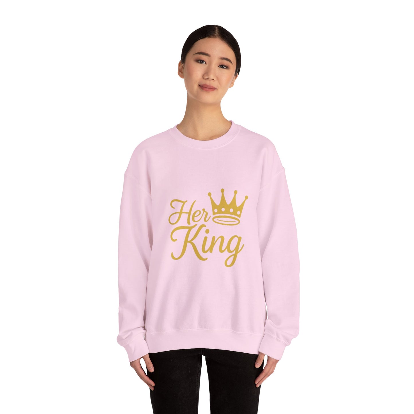 Her King Unisex Crewneck Sweatshirt - Cozy Casual Apparel for Couples