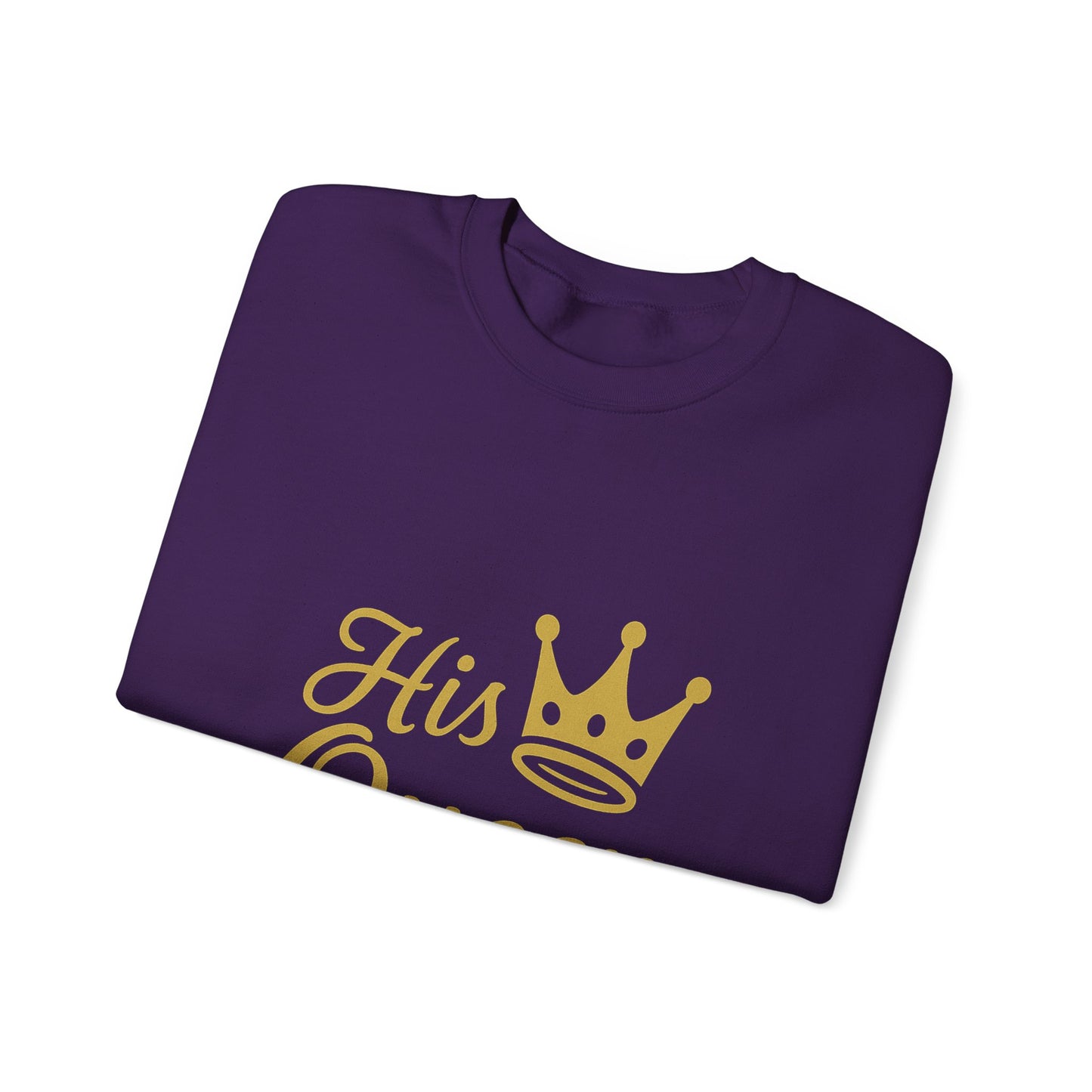 His Queen Crewneck Sweatshirt - Unisex Heavy Blend