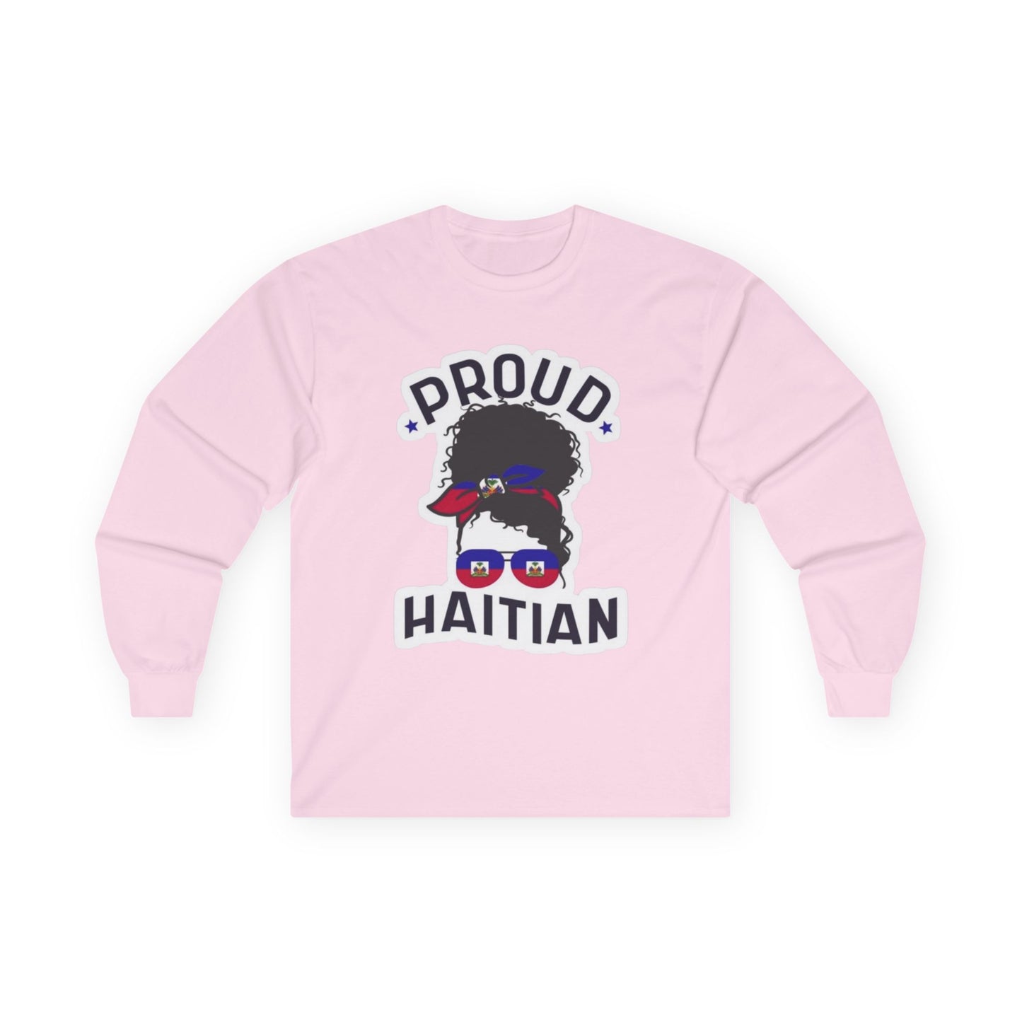 Proud Haitian Long Sleeve Tee - Unisex Ultra Cotton Shirt for Cultural Celebration