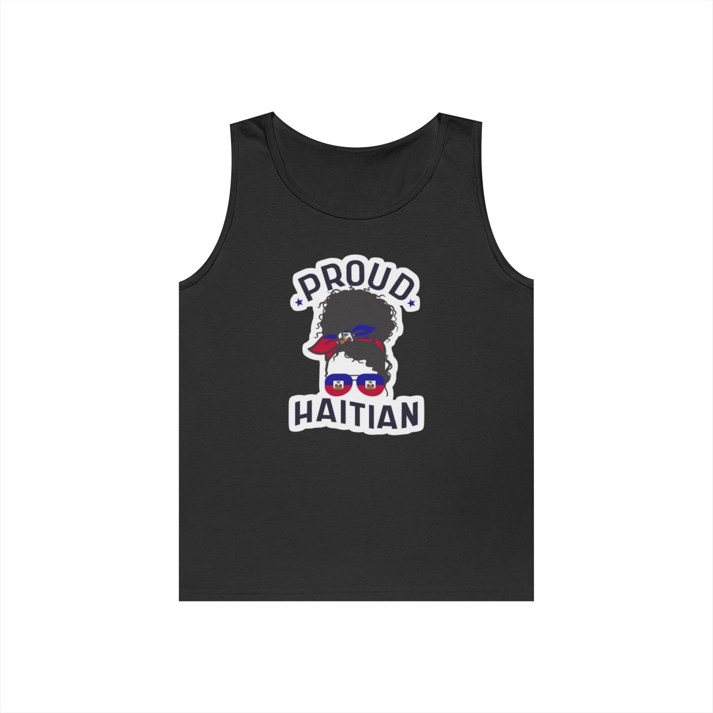 Proud Haitian Unisex Heavy Cotton Tank Top - Celebrate Culture Anytime