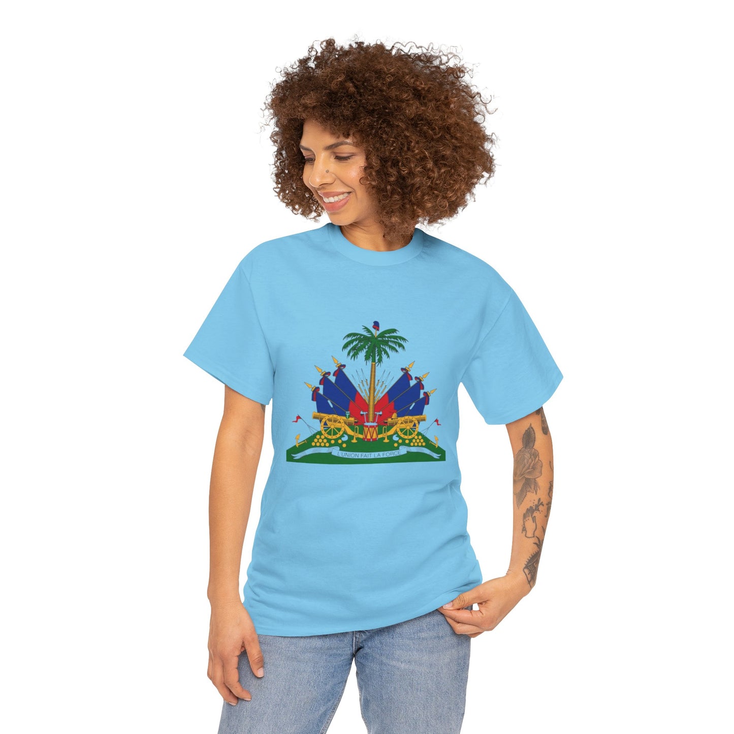 Haitian Pride Unisex Heavy Cotton Tee - Celebrate Culture & Heritage