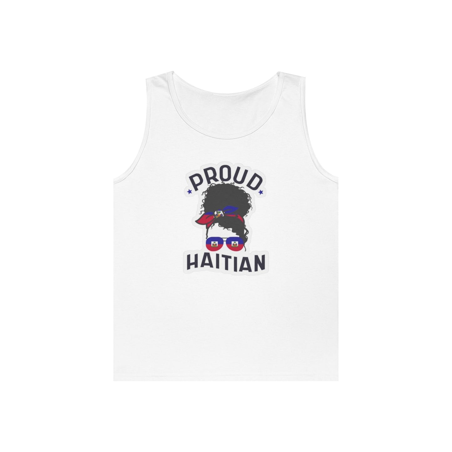 Proud Haitian Unisex Heavy Cotton Tank Top - Celebrate Culture Anytime