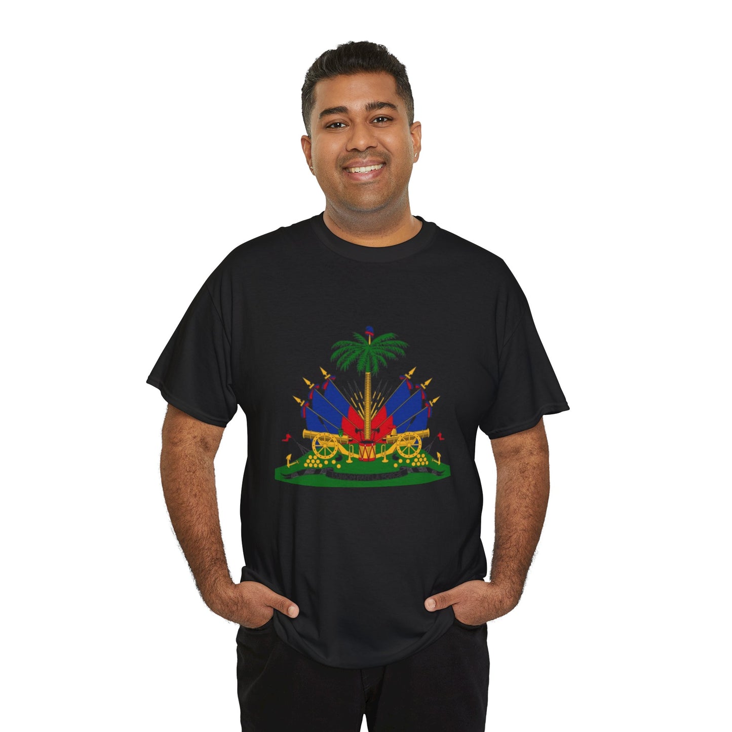 Haitian Pride Unisex Heavy Cotton Tee - Celebrate Culture & Heritage