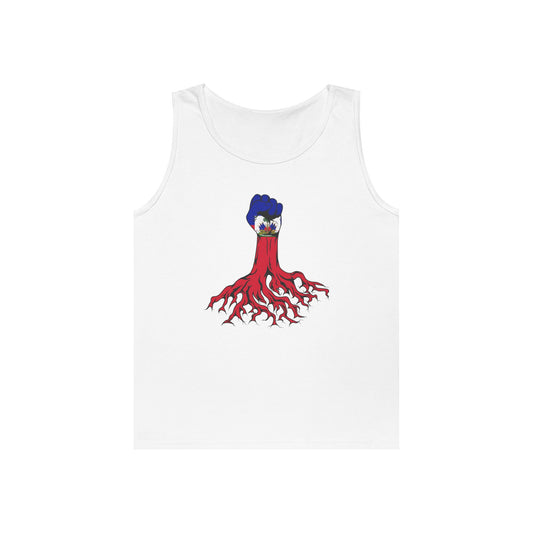 Unisex Heavy Cotton Tank Top - Bold Octopus Design for Ocean Lovers