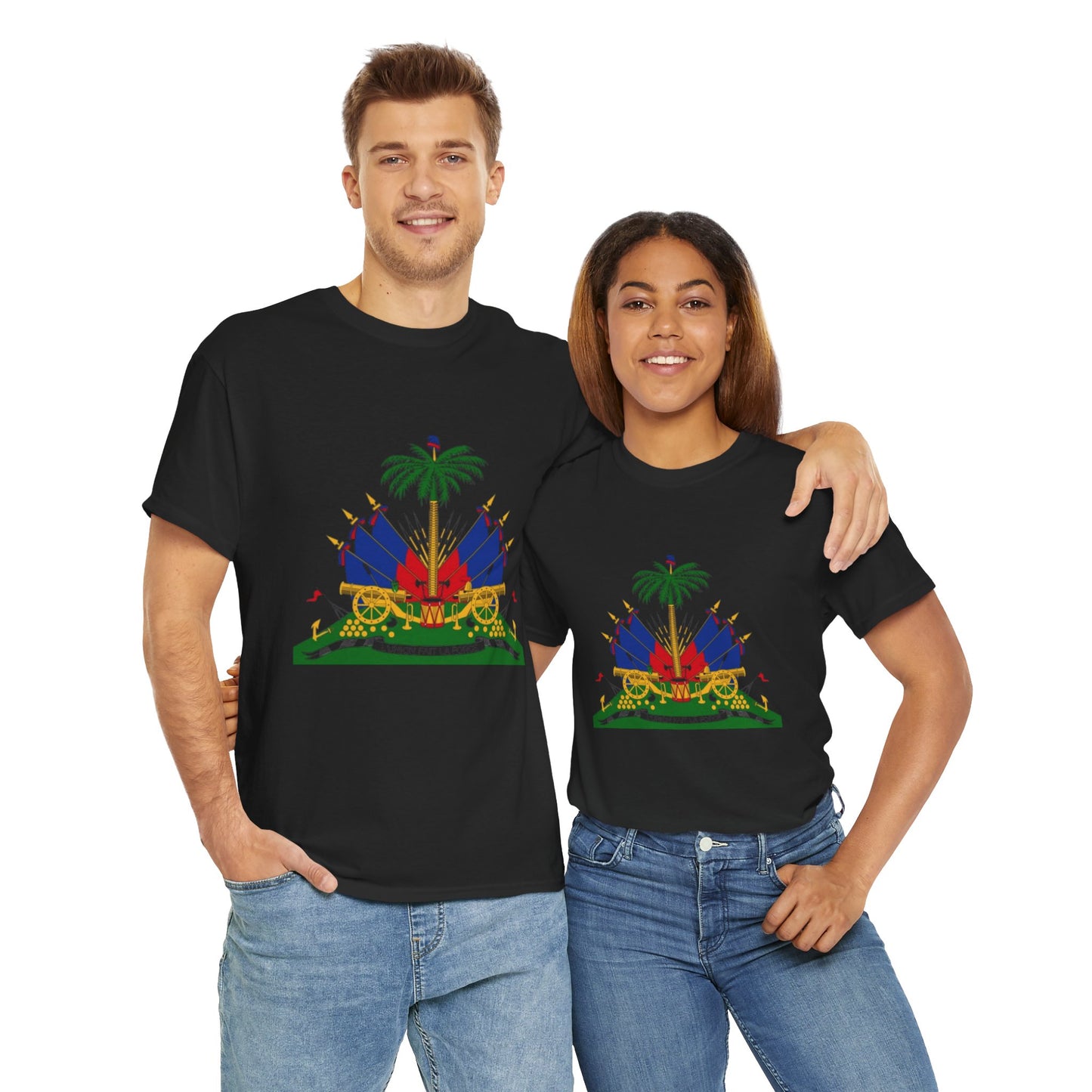Haitian Pride Unisex Heavy Cotton Tee - Celebrate Culture & Heritage