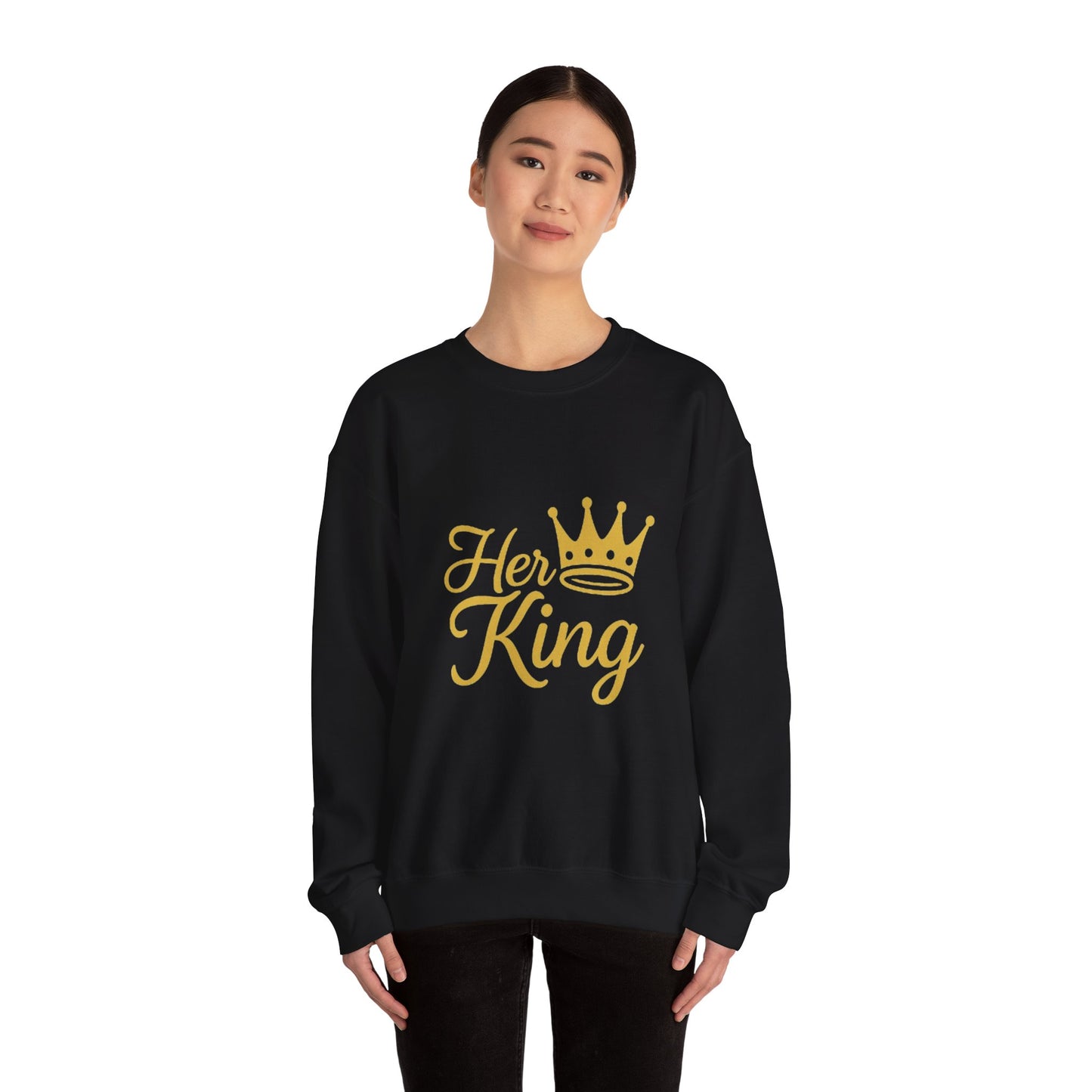 Her King Unisex Crewneck Sweatshirt - Cozy Casual Apparel for Couples