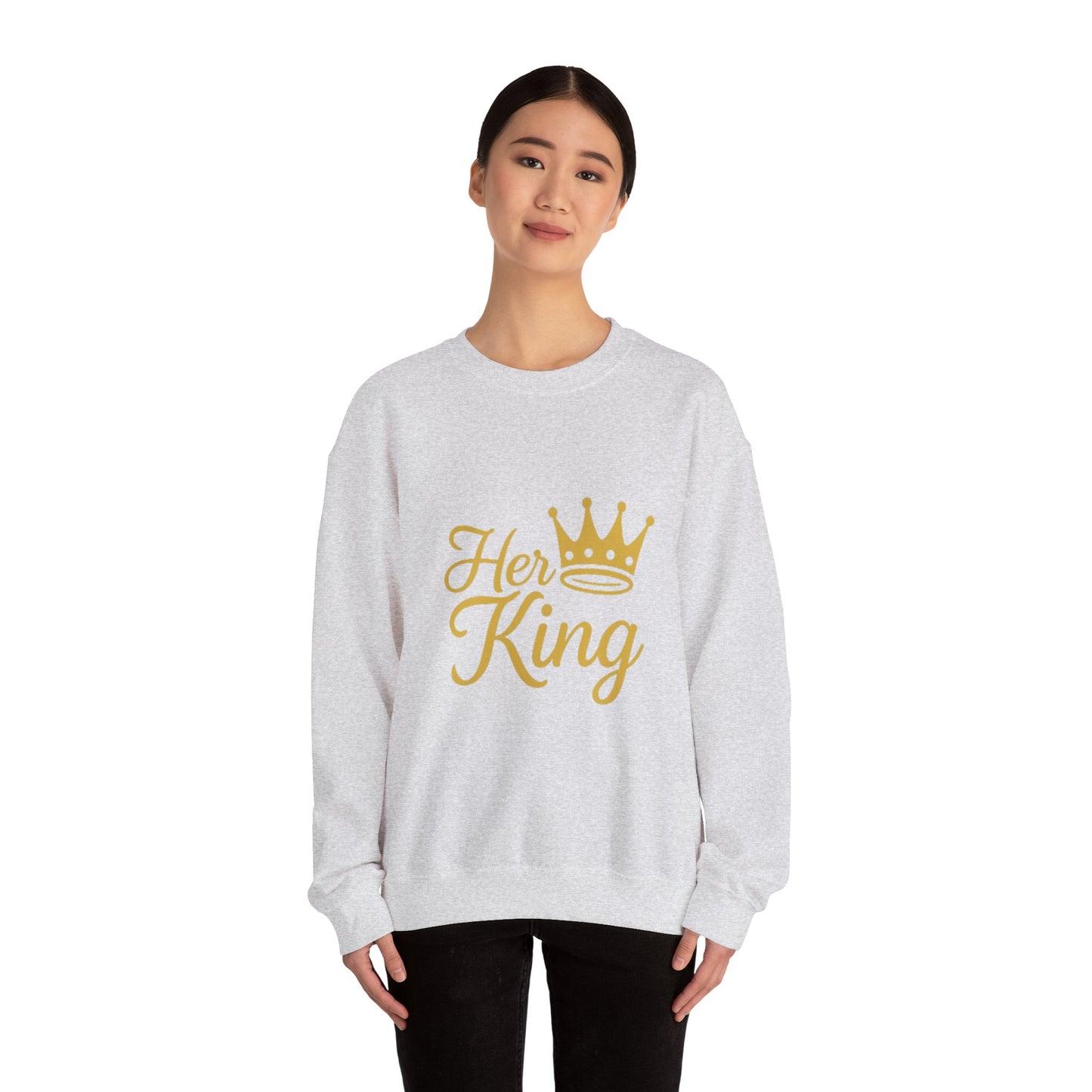 Her King Unisex Crewneck Sweatshirt - Cozy Casual Apparel for Couples