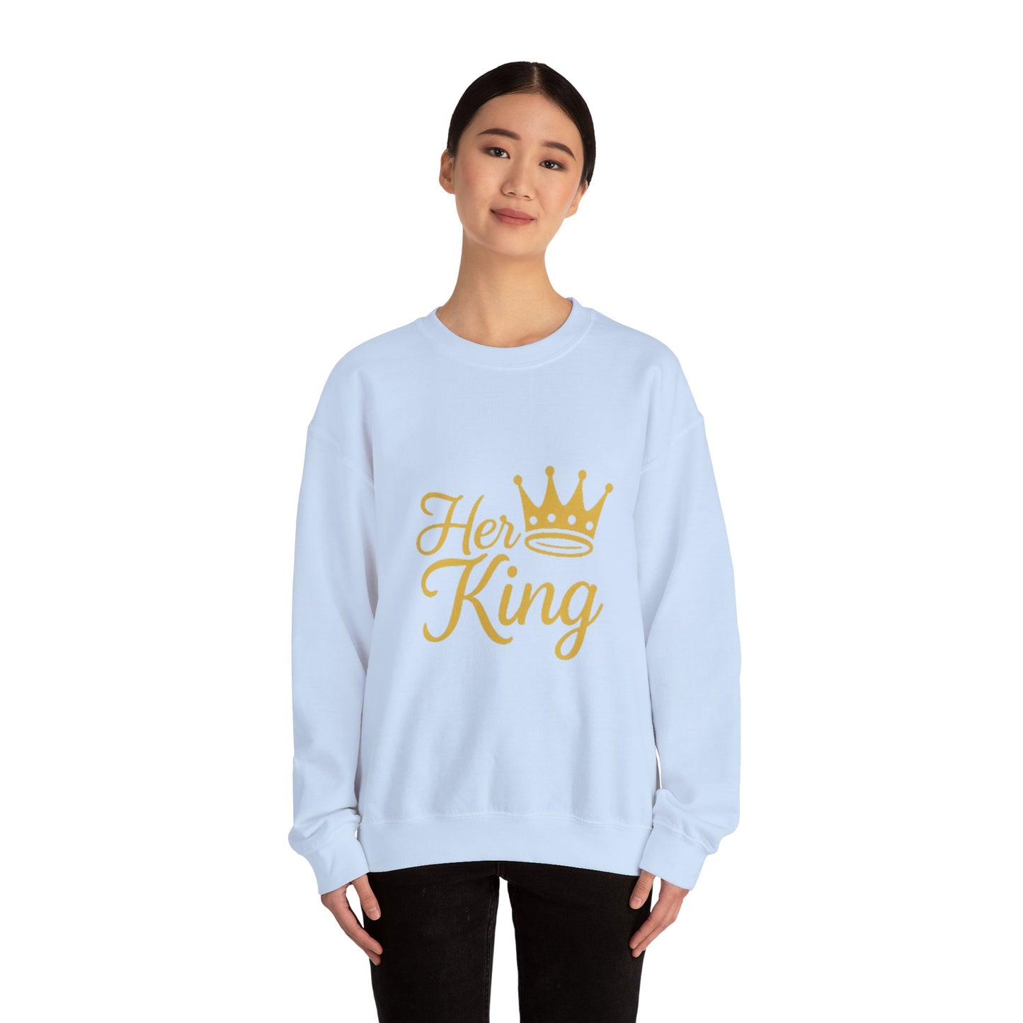 Her King Unisex Crewneck Sweatshirt - Cozy Casual Apparel for Couples
