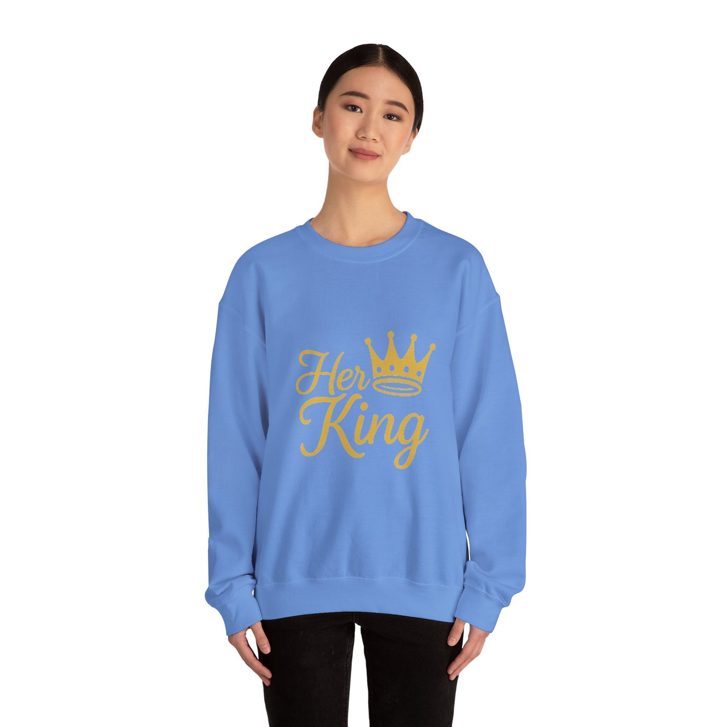 Her King Unisex Crewneck Sweatshirt - Cozy Casual Apparel for Couples