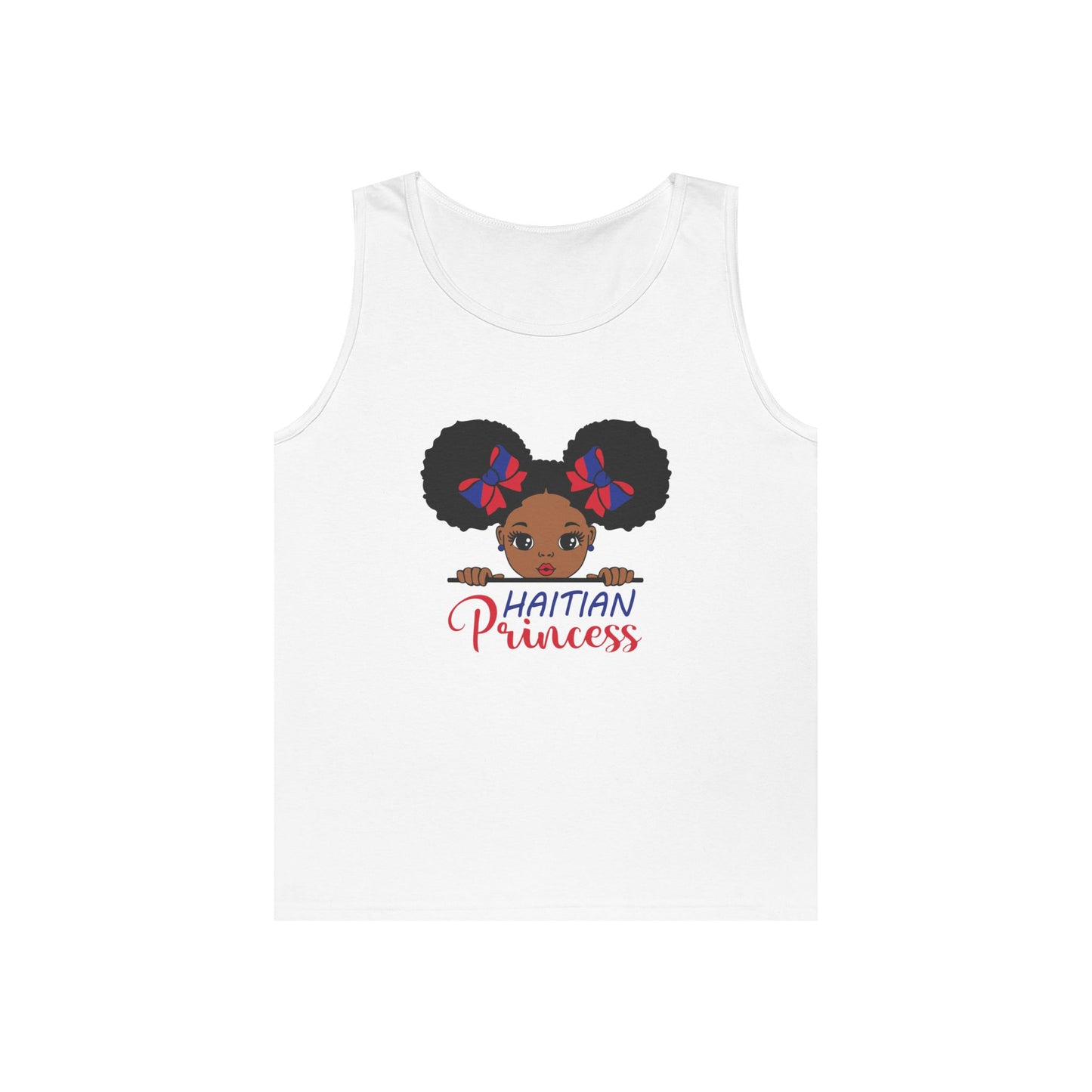 Haitian Princess Unisex Heavy Cotton Tank Top - Celebrating Culture and Pride