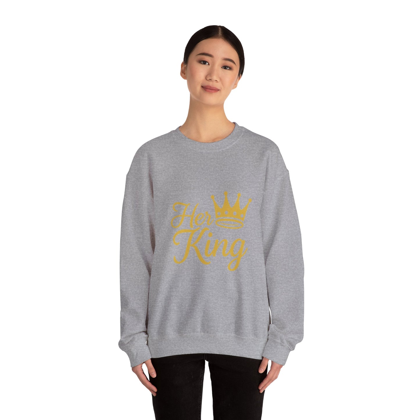 Her King Unisex Crewneck Sweatshirt - Cozy Casual Apparel for Couples