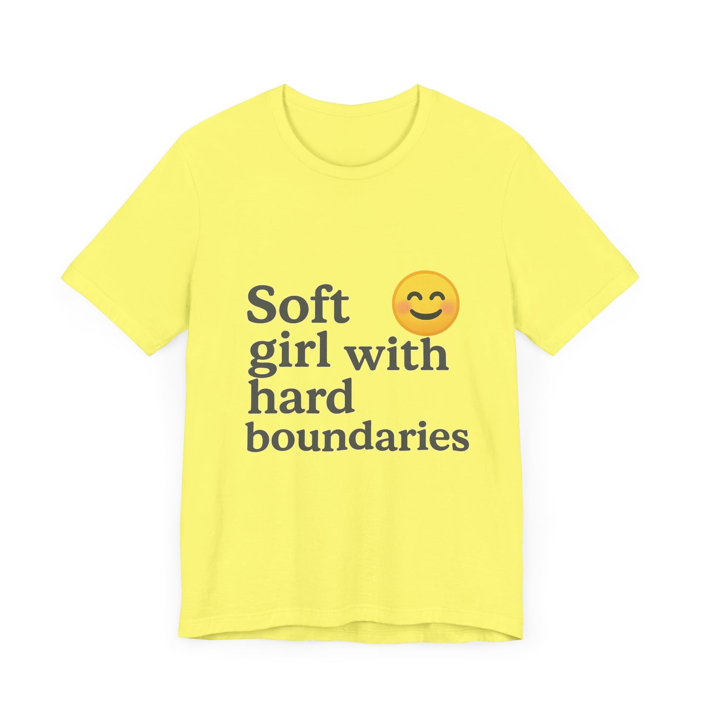Soft Girl Unisex Short Sleeve Tee - "Soft Girl with Hard Boundaries"