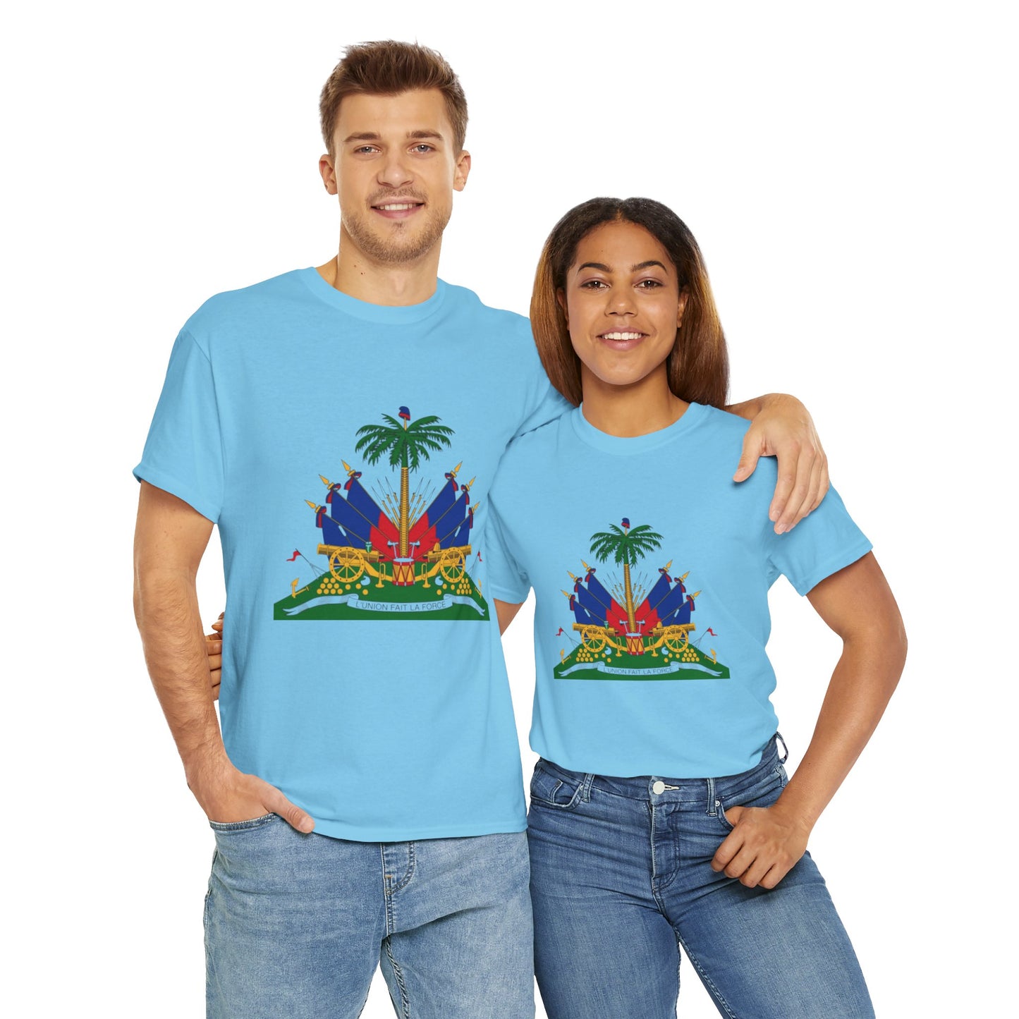 Haitian Pride Unisex Heavy Cotton Tee - Celebrate Culture & Heritage