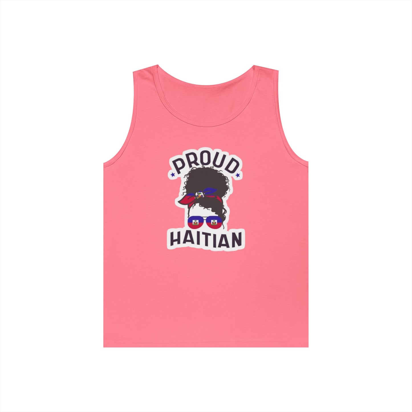 Proud Haitian Unisex Heavy Cotton Tank Top - Celebrate Culture Anytime