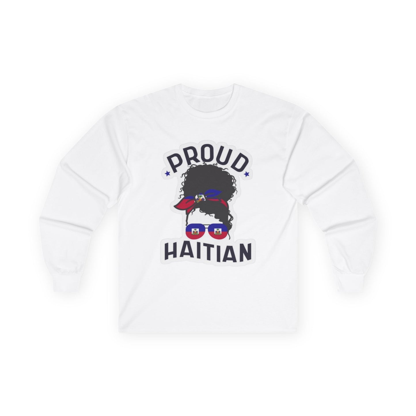 Proud Haitian Long Sleeve Tee - Unisex Ultra Cotton Shirt for Cultural Celebration