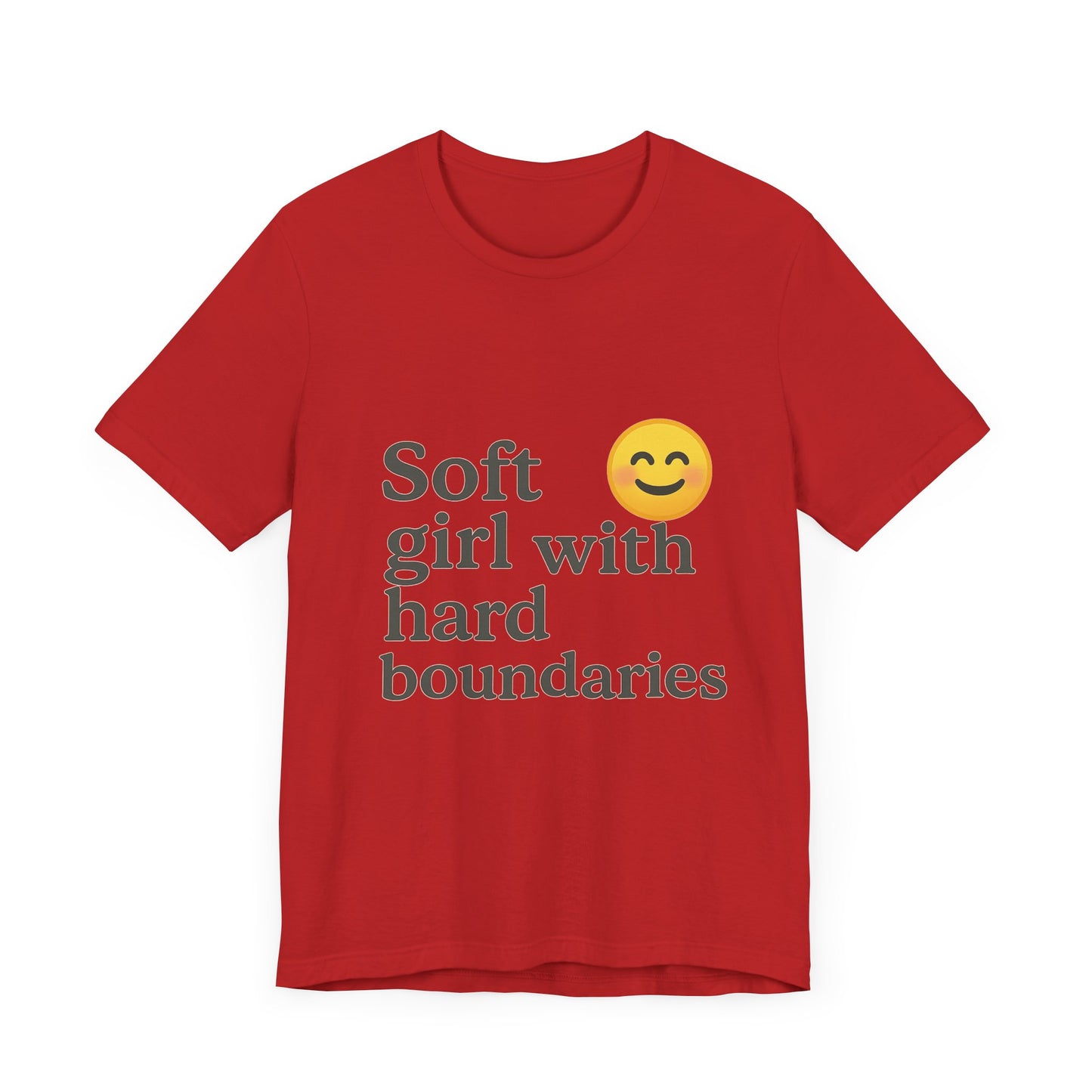 Soft Girl Unisex Short Sleeve Tee - "Soft Girl with Hard Boundaries"