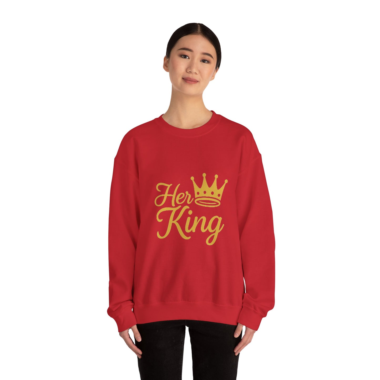 Her King Unisex Crewneck Sweatshirt - Cozy Casual Apparel for Couples