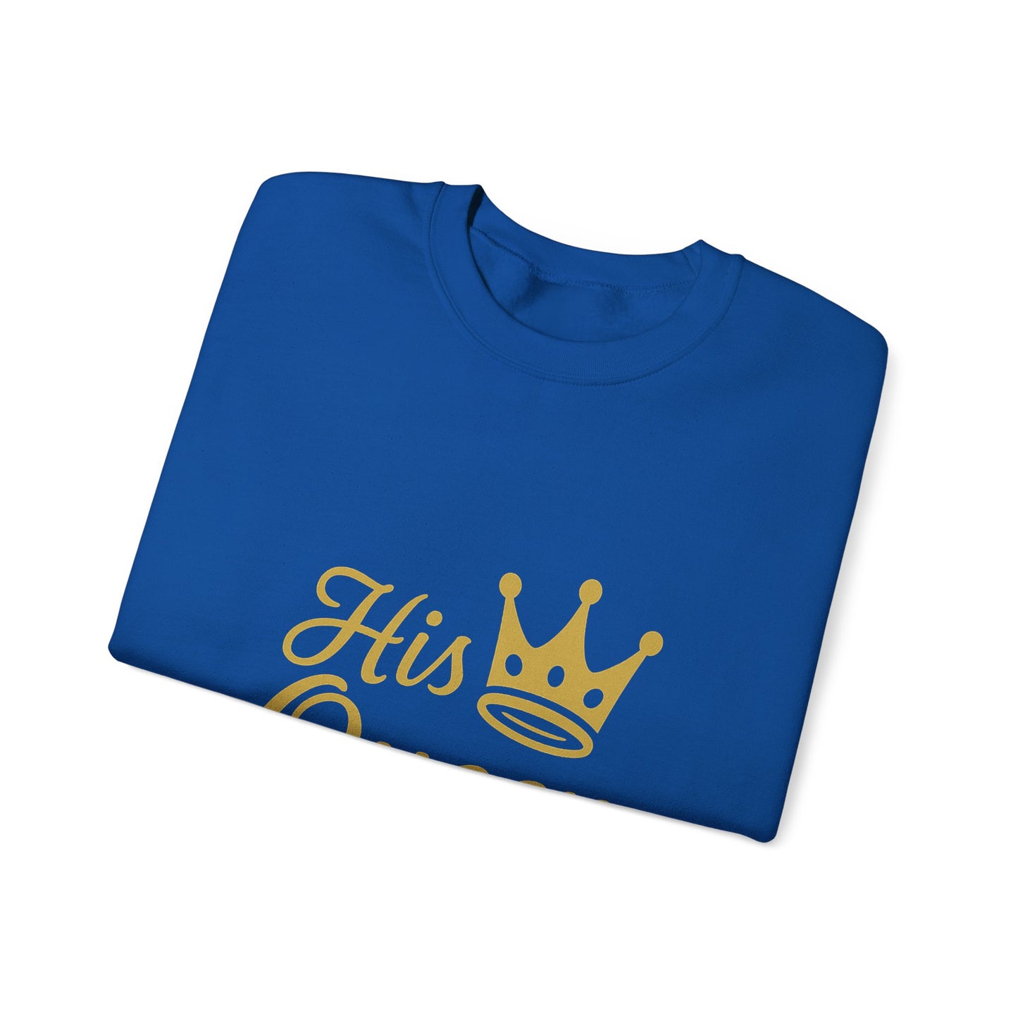 His Queen Crewneck Sweatshirt - Unisex Heavy Blend