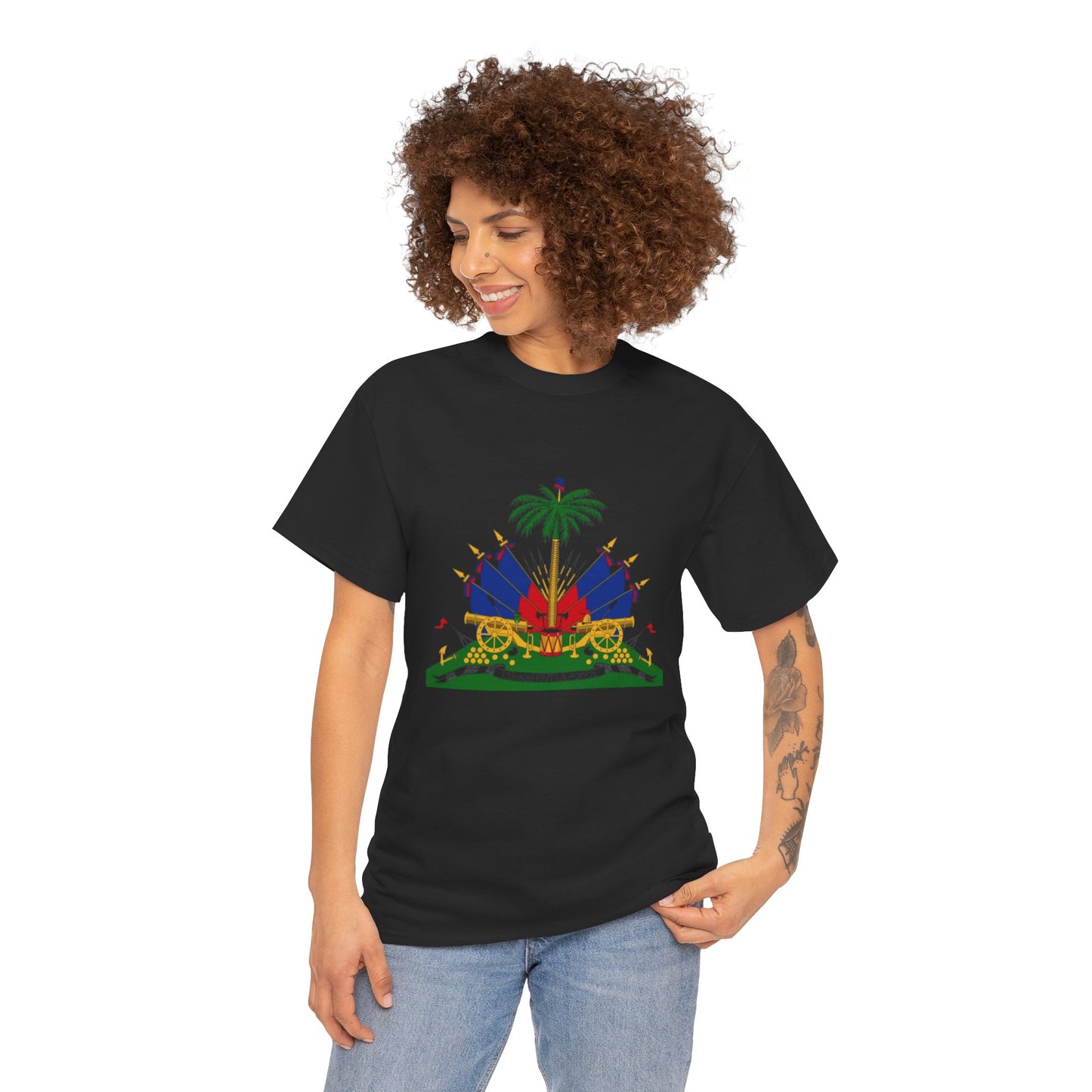 Haitian Pride Unisex Heavy Cotton Tee - Celebrate Culture & Heritage