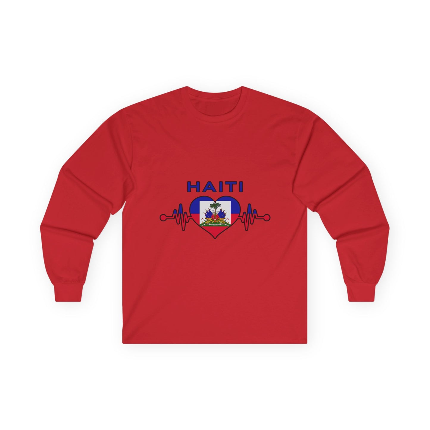 Haiti Heartbeat Long Sleeve Tee – Unisex Ultra Cotton