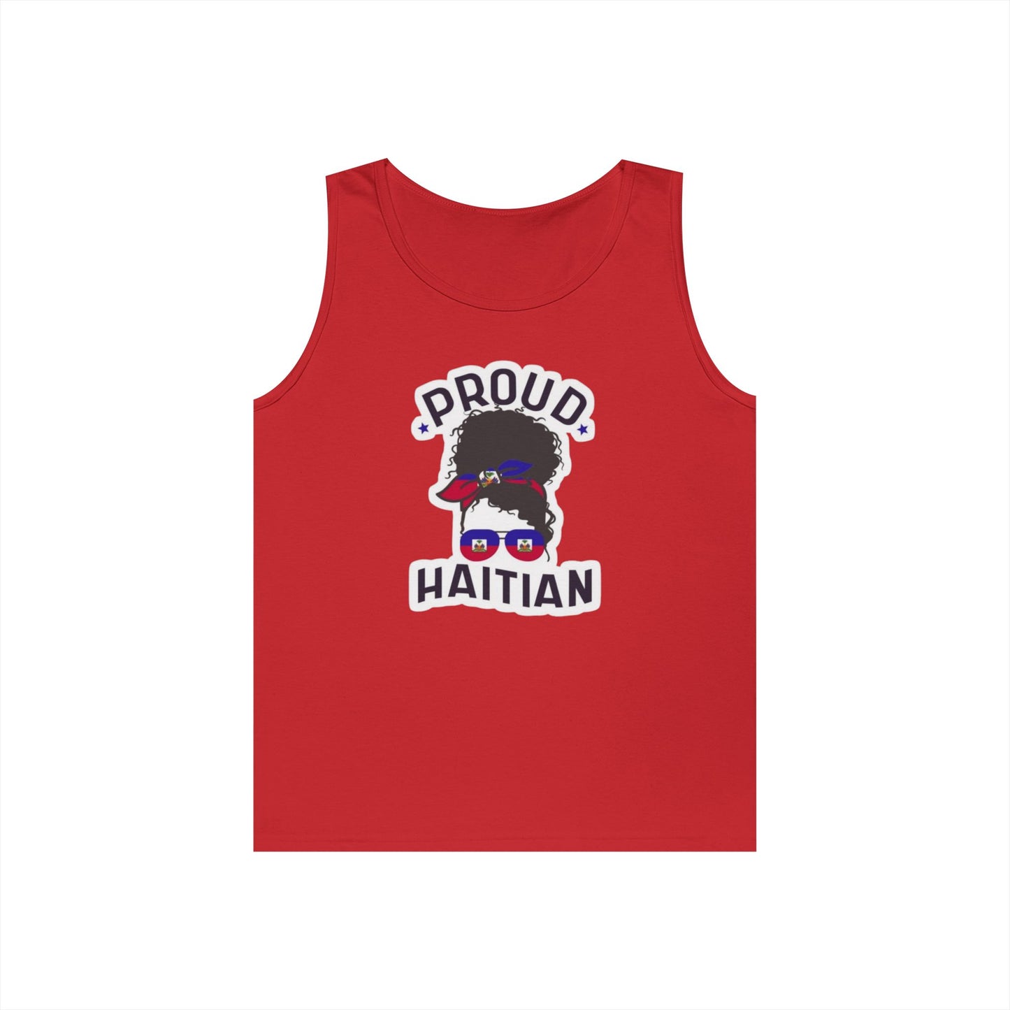 Proud Haitian Unisex Heavy Cotton Tank Top - Celebrate Culture Anytime