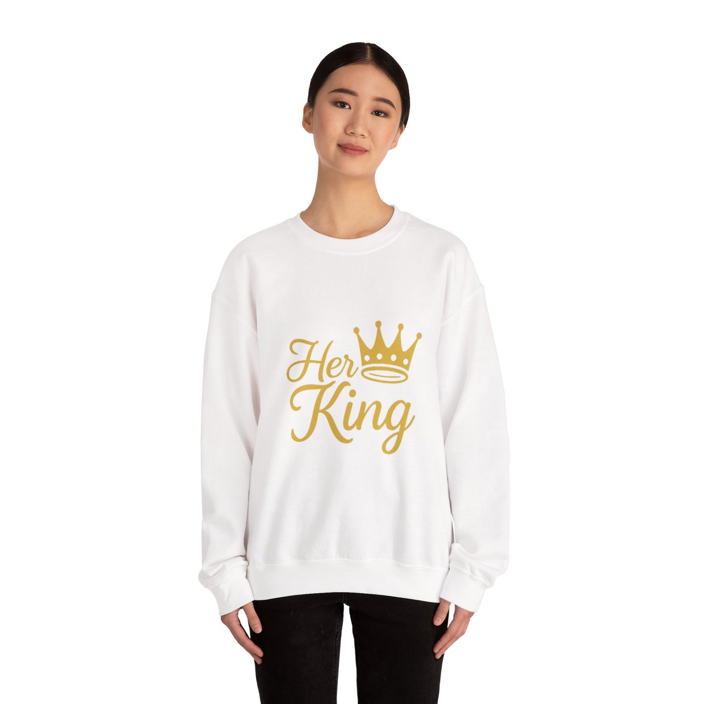 Her King Unisex Crewneck Sweatshirt - Cozy Casual Apparel for Couples
