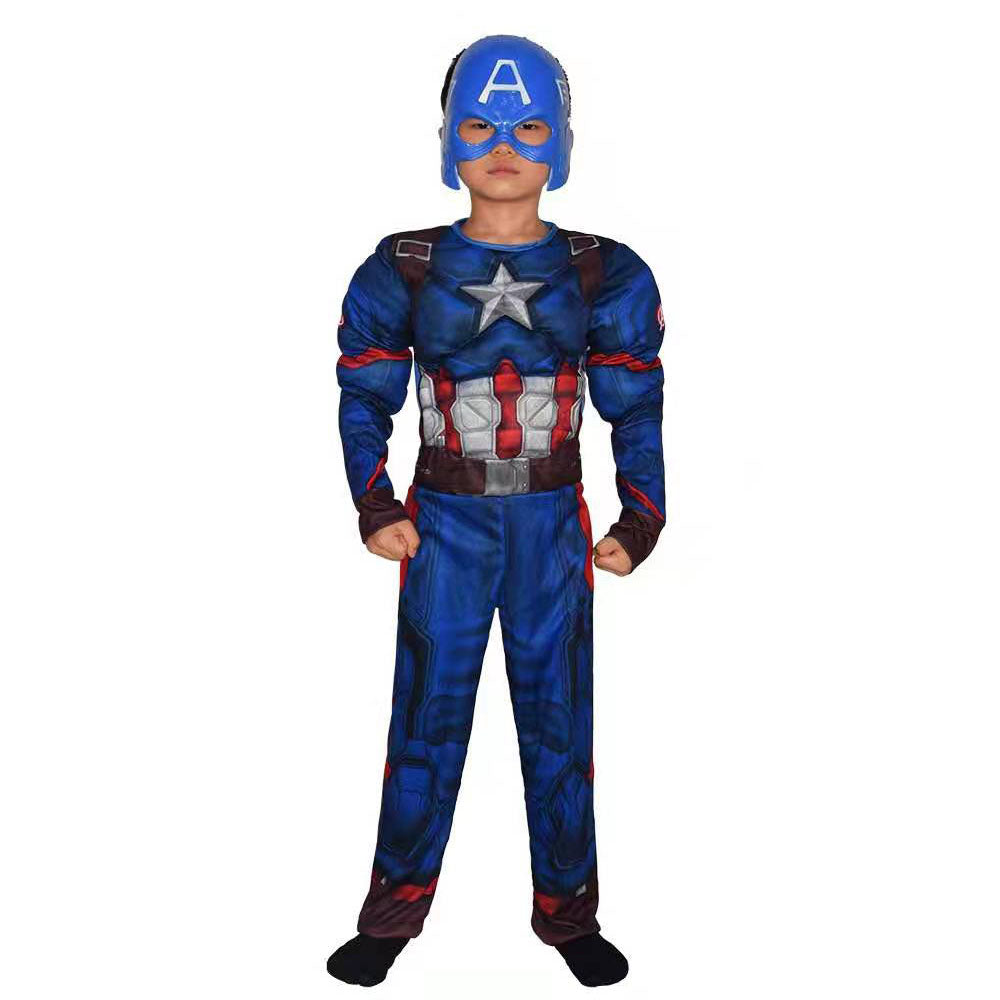Kids Halloween Superhero Costume with Mask & Cape – Boys/Girls Cosplay Outfit