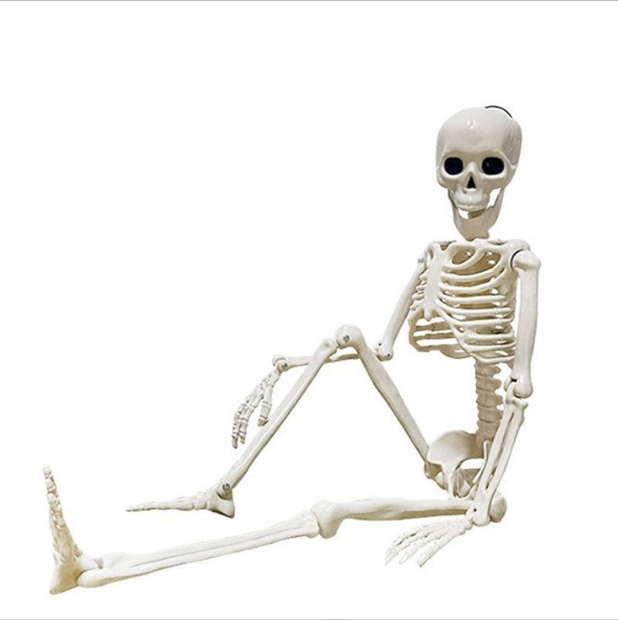 Artificial Human Witch Scary Halloween Pumpkin Skeleton Decoration for Haunted House 4ft Holiday