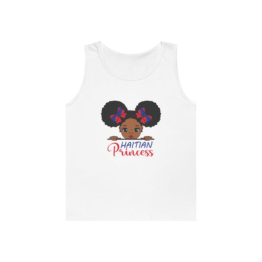 Haitian Princess Unisex Heavy Cotton Tank Top - Celebrating Culture and Pride