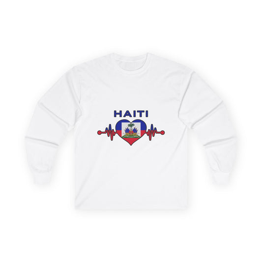 Haiti Heartbeat Long Sleeve Tee – Unisex Ultra Cotton