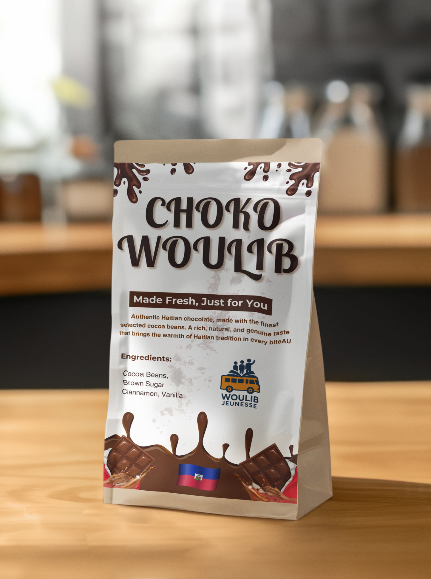 Choko Woulib Haitian Handmade Chocolate - Natural & Delicious Authentic Haitian Chocolates Made Fresh Just for You