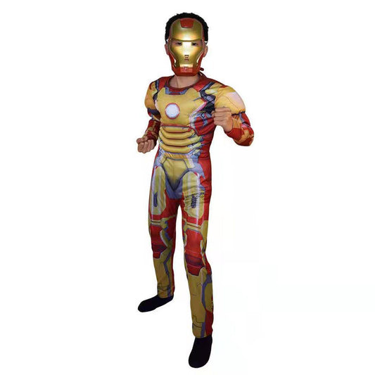 Kids Halloween Superhero Costume with Mask & Cape – Boys/Girls Cosplay Outfit