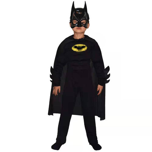 Kids Halloween Superhero Costume with Mask & Cape – Boys/Girls Cosplay Outfit