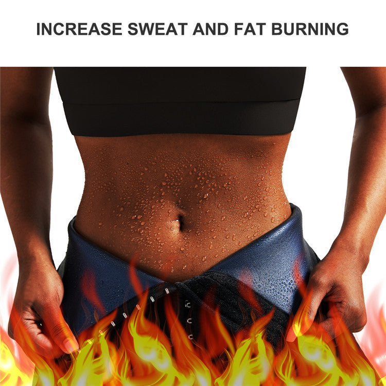 High Waist Sauna Pants for Women – Sweat Shapewear Leggings, Slimming Workout & Fitness Tights